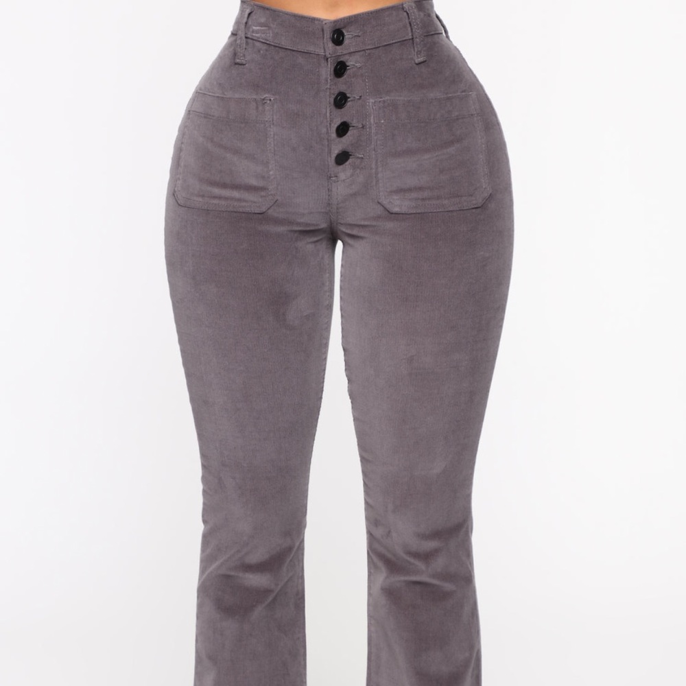 Grey Pants with boot cut